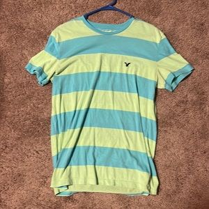 American eagle dress shirt, green and blue.